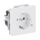 Busch-Jaeger 20 EUCBL-84 SCHUKO® Steckdosen-Einsatz mit LED Kontrolllicht (Thermoplast) Studioweiß 2CKA002013A5286