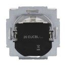 Busch-Jaeger 20 EUCBL-84 SCHUKO® Steckdosen-Einsatz mit LED Kontrolllicht (Thermoplast) Studioweiß 2CKA002013A5286