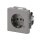 Busch-Jaeger 20 EUCBL-866 SCHUKO® Steckdosen-Einsatz mit LED Kontrolllicht (Thermoplast) Edelstahl 2CKA002013A5289