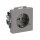 Busch-Jaeger 20 EUCBL-866 SCHUKO® Steckdosen-Einsatz mit LED Kontrolllicht (Thermoplast) Edelstahl 2CKA002013A5289