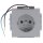 Busch-Jaeger 20 EUCBLI-83 SCHUKO® Steckdosen-Einsatz Busch-steplight® mit Nachtorientierungslicht (Kunststoff (lackiert)) Alusilber 2CKA002013A5293