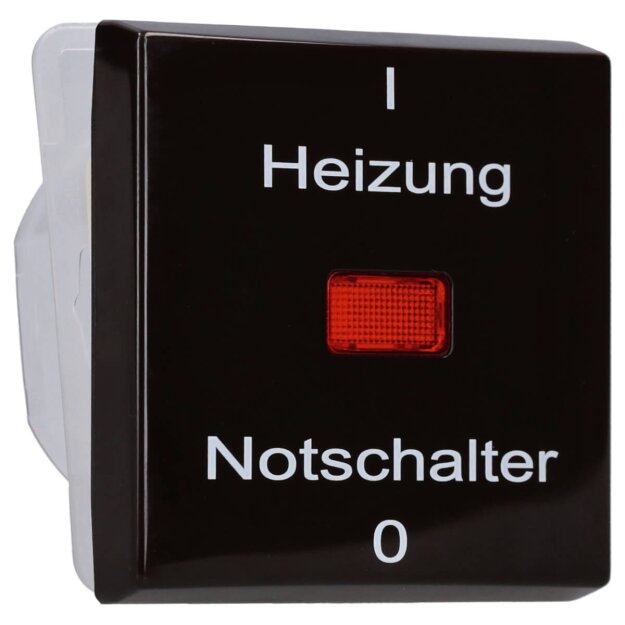 Busch-Jaeger 2102 H-31 Wippe mit Aufdruck "Heizung" (Thermoplast) Braun Allwetter 44® (IP 44) 2CKA001731A1956