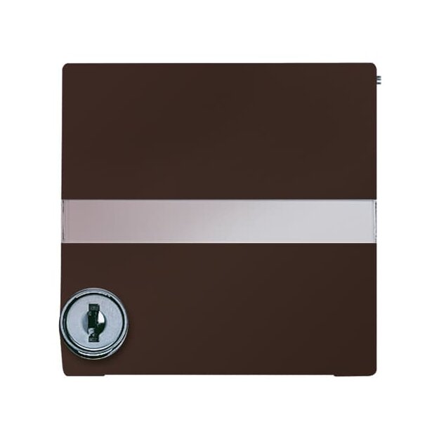 Busch-Jaeger 2118 GKSLN/11-31 Zwischenring mit Klappdeckel abschließbar, gleich schließend Braun Allwetter 44® (IP 44) 2CKA001710A3790