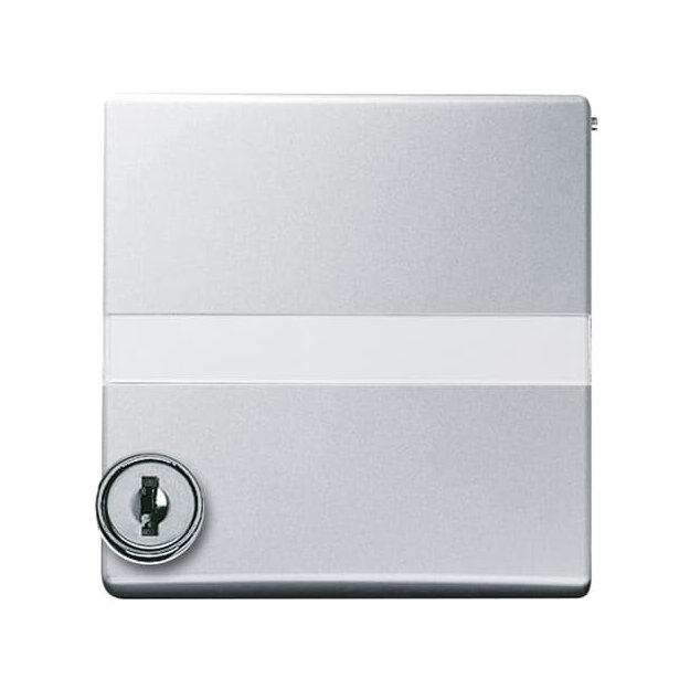 Busch-Jaeger 2118 GKSLN-33 Zwischenring mit Klappdeckel abschließbar, verschieden schließend Alusilber Allwetter 44® (IP 44) 2CKA001710A3796