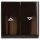 Busch-Jaeger 2126-31 Wippe mit Aufdruck (Thermoplast) Braun Allwetter 44® (IP 44) 2CKA001731A1970