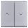 Busch-Jaeger 2126-33 Wippe mit Aufdruck (Thermoplast) Alusilber Allwetter 44® (IP 44) 2CKA001731A1971
