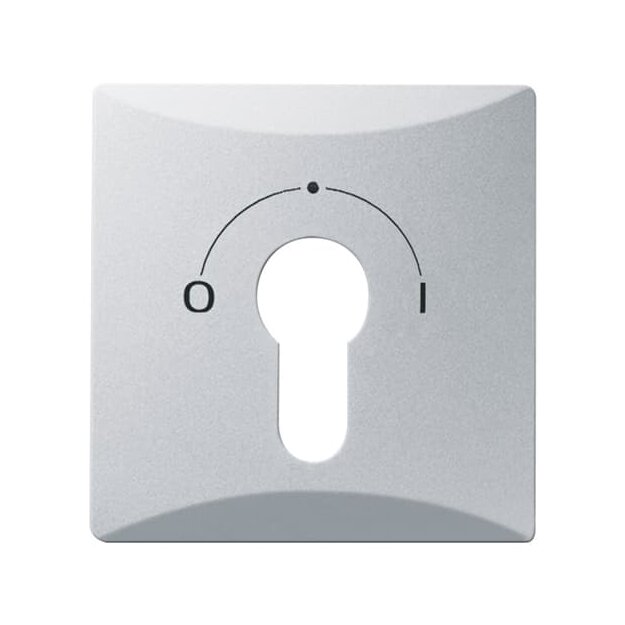 Busch-Jaeger 2155 SLPZ-33 Zentralscheibe mit Aufdruck (Thermoplast) Alusilber Allwetter 44® (IP 44) 2CKA001710A3806