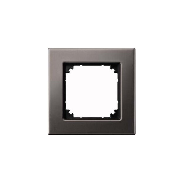 Merten 475114 M-PLAN-Metallrahmen 1-fach Rhodiumgrau