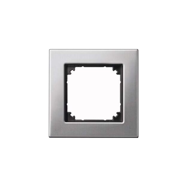 Merten 475160 M-PLAN-Metallrahmen 1-fach Platinsilber
