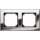 Merten 475239 M-PLAN-Metallrahmen 2-fach Chrom