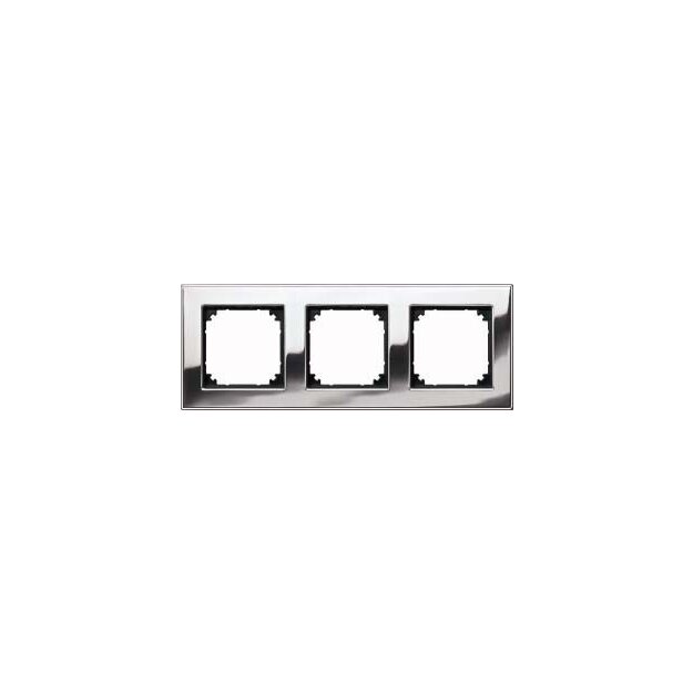 Merten 475339 M-PLAN-Metallrahmen 3-fach Chrom