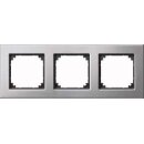 Merten 475360 M-PLAN-Metallrahmen 3-fach Platinsilber