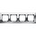 Merten 475439 M-PLAN-Metallrahmen 4-fach Chrom