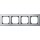 Merten 475460 M-PLAN-Metallrahmen 4-fach Platinsilber
