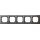Merten 475514 M-PLAN-Metallrahmen 5-fach Rhodiumgrau