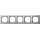 Merten 475560 M-PLAN-Metallrahmen 5-fach Platinsilber