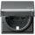 Gira 144628 Abdeckung Schuko Klappdeckel Beschriftungsfeld + Shutter System 55 Anthrazit
