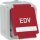 Peha 00813111 Steckdose SCHUKO Rot EDV Beschriftungsfeld