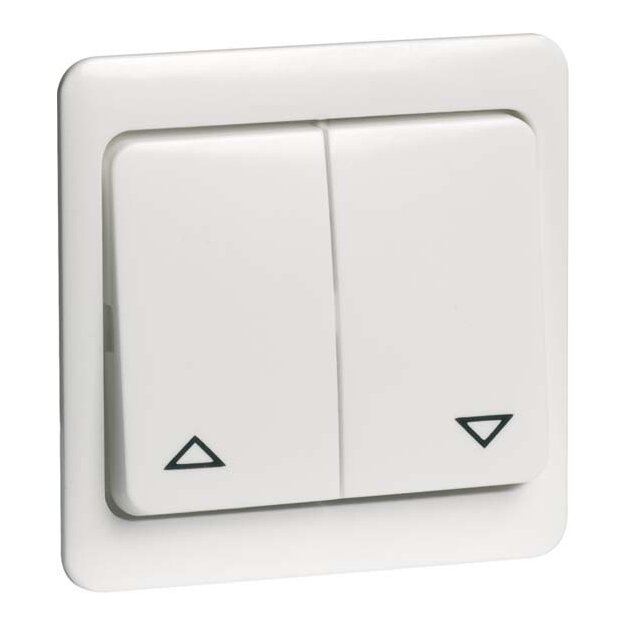 Peha 00189311 Standard Wippe Gruppentaster Reinweiß Symbol AUF und AB