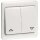 Peha 00189311 Standard Wippe Gruppentaster Reinweiß Symbol AUF und AB