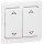 Peha 00188511 Standard Wippe Gruppentaster Reinweiß Symbol AUF und AB