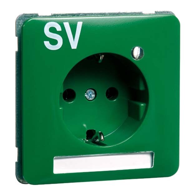 Peha 00785111 Steckdose SCHUKO Grün SV Beschriftungsfeld LED
