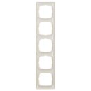 Busch-Jaeger 2515-212K-102 Busch-Duro 2000® SI Linear-Abdeckrahmen 5-fach Rahmen (Duroplast) Weiß Busch-Duro 2000® SI 2CKA001725A1493