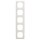 Busch-Jaeger 2515-212K-102 Busch-Duro 2000® SI Linear-Abdeckrahmen 5-fach Rahmen (Duroplast) Weiß Busch-Duro 2000® SI 2CKA001725A1493