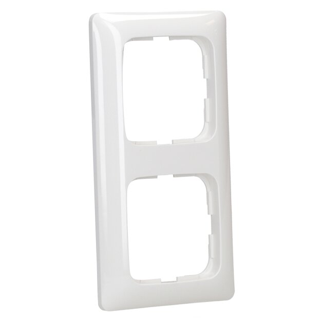 Busch-Jaeger 2512-214K-102 Reflex SI Linear-Abdeckrahmen 2-fach Rahmen (Thermoplast) Alpinweiß Reflex SI 2CKA001725A1495