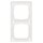 Busch-Jaeger 2512-214K-102 Reflex SI Linear-Abdeckrahmen 2-fach Rahmen (Thermoplast) Alpinweiß Reflex SI 2CKA001725A1495