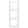 Busch-Jaeger 2513-214K-102 Reflex SI Linear-Abdeckrahmen 3-fach Rahmen (Thermoplast) Alpinweiß Reflex SI 2CKA001725A1496
