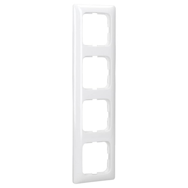 Busch-Jaeger 2514-214K-102 Reflex SI Linear-Abdeckrahmen 4-fach Rahmen (Thermoplast) Alpinweiß Reflex SI 2CKA001725A1497