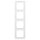 Busch-Jaeger 2514-214K-102 Reflex SI Linear-Abdeckrahmen 4-fach Rahmen (Thermoplast) Alpinweiß Reflex SI 2CKA001725A1497