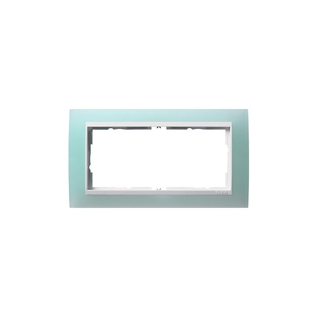 Gira 1002395 Abdeckrahmen 2-fach ohne Mittelsteg Zwischenrahmen Reinweiß Gira Event Opak Mint