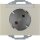 Berker 47287104 Steckdose SCHUKO 45° mit Beschriftungsfeld K.5 Edelstahl lackiert