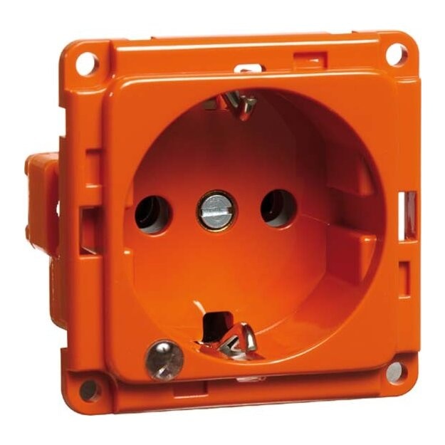 Peha 00270911 Steckdose SCHUKO Einbau Orange LED erhöhter Berührungsschutz