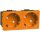 Peha 00517611 Concept 45 Steckdose SCHUKO 2-fach Orange erhöhter Berührungsschutz 33 Grad