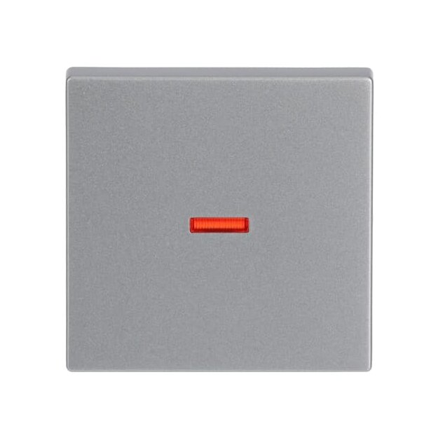 Busch-Jaeger 1789-83 Wippe mit kleiner roter Kalotte (Kunststoff (lackiert)) Alusilber future® linear 2CKA001751A2945
