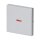 Busch-Jaeger 1789-83 Wippe mit kleiner roter Kalotte (Kunststoff (lackiert)) Alusilber future® linear 2CKA001751A2945