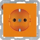 Berker 41436014 Steckdose SCHUKO Q.1/Q.3 Orange samt