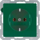 Berker 41436013 Steckdose SCHUKO Q.1/Q.3 Grün samt