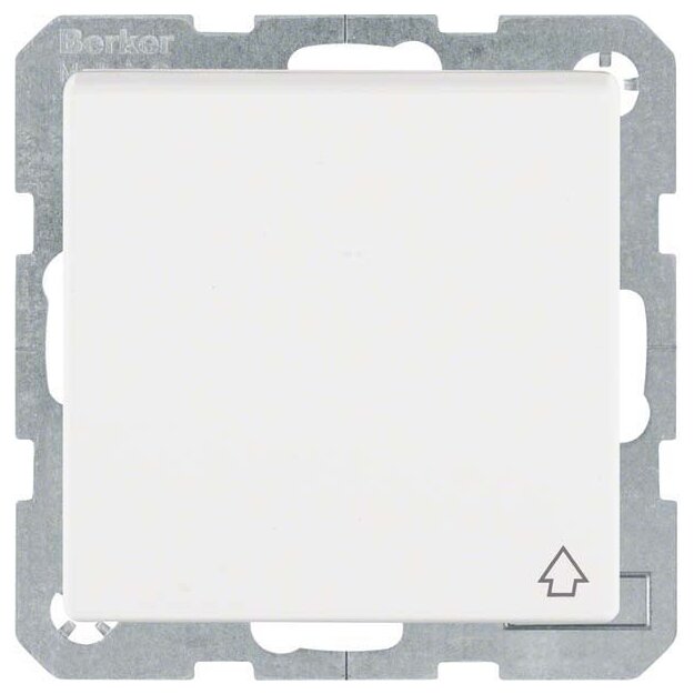 Berker 47516069 Steckdose SCHUKO mit Klappdeckel Q.1/Q.3/Q.7 Polarweiß samt