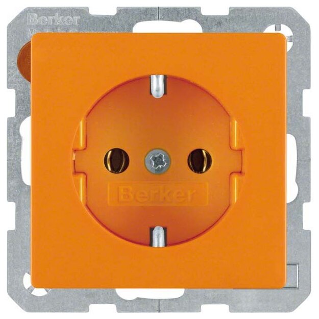 Berker 47436014 Steckdose SCHUKO Q.1/Q.3 Orange samt