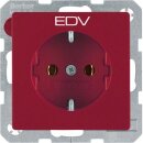Berker 47436022 Steckdose SCHUKO mit Aufdruck Q.1/Q.3 Rot...