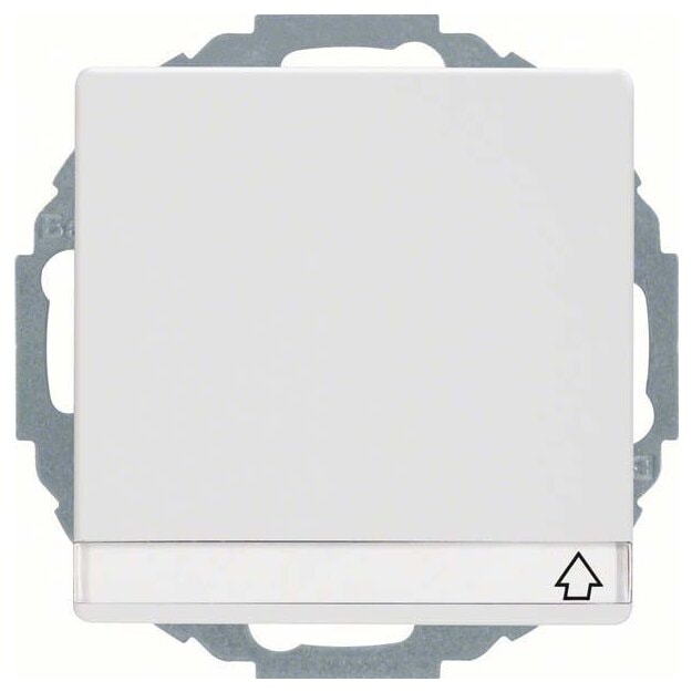 Berker 47466089 Steckdose SCHUKO mit Klappdeckel und Beschriftungsfeld Q.1/Q.3 Polarweiß samt