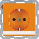 Berker 47506007 Steckdose SCHUKO mit Beschriftungsfeld...