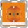 Berker 47506007 Steckdose SCHUKO mit Beschriftungsfeld Q.1/Q.3 Orange samt