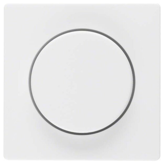 Berker 11376089 Zentralstück mit Regulierknopf für Drehdimmer Q.1/Q.3 Polarweiß samt
