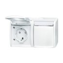 Busch-Jaeger 20/2 EBW-54 SCHUKO® Steckdose mit erh....