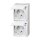 Busch-Jaeger 20-02 EBW-54 SCHUKO® Steckdose mit erh. Berührungsschutz (Thermoplast) Alpinweiß ocean® (IP 44) Aufputz Steckdose 2CKA002084A0722